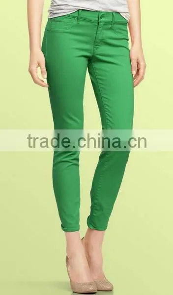 2016 Wholesale Price Branded Ladies Sexy Skinny Red Jeans photo-2
