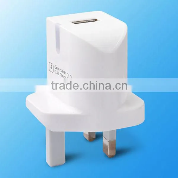 Qualcomm Quick Charger 2.0 Wall Usb Mobile Charger Charging Fastly photo-2