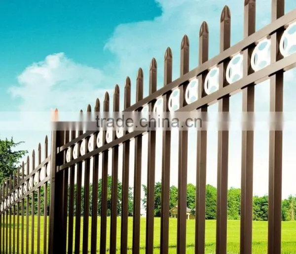 High Quality Zinc Steel Pipe Metal Fencing photo-5