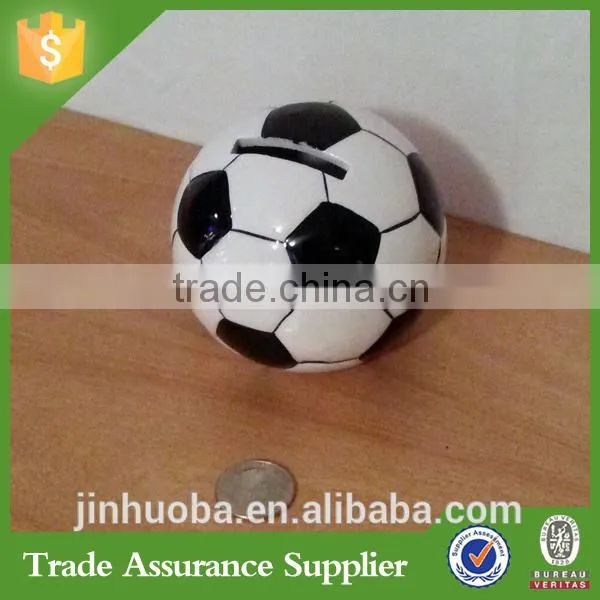 Hot Sales Soccer Ball Shaped Resin Piggy Bank Home Decor photo-3