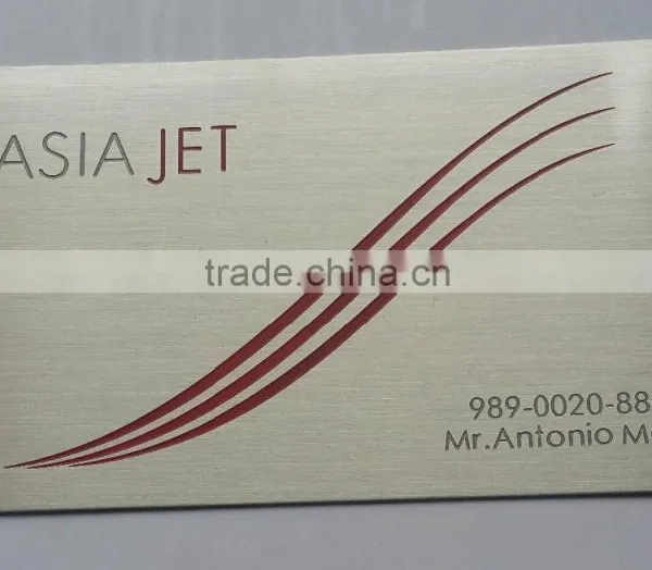 Business Service Style and Satin Black Metal Business Cards Theme OEM Metal Business Card photo-4