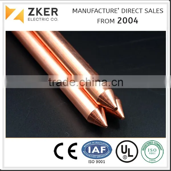 Copper Clad Steel Ground Rod Dia 14.2mm, 16mm, 17.2mm Etc. photo-2