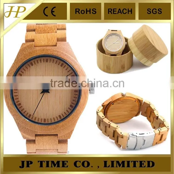 5 Years Natural Bamboo Made Luxury Bamboo Wrist Watch Analog Quartz