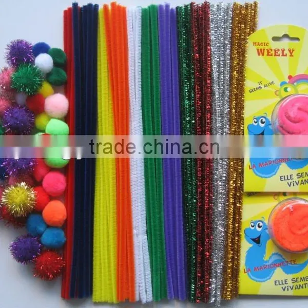 Supply Solid Color Craft Chenille Stems for Event and Party photo-5