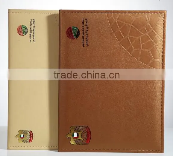 Newest A4 Certificate Frames Leather Material Certificate Frames Custom Made A4 Certificate Frames With Hot Stamp/debossed Logo photo-2
