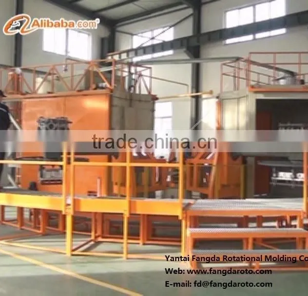 Two Arm Rotational Molding Machine for Plastic Products, Rocking Oven Machine, Roll and Roll Machine , Rotomolding Machine,