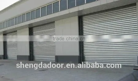 China Galvanized Steel Windproof Automatic Industrial Roller Shutter Door photo-3