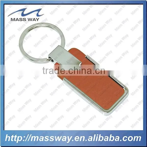 Novelty Blank Custom Made Metal Leather Keychain photo-4