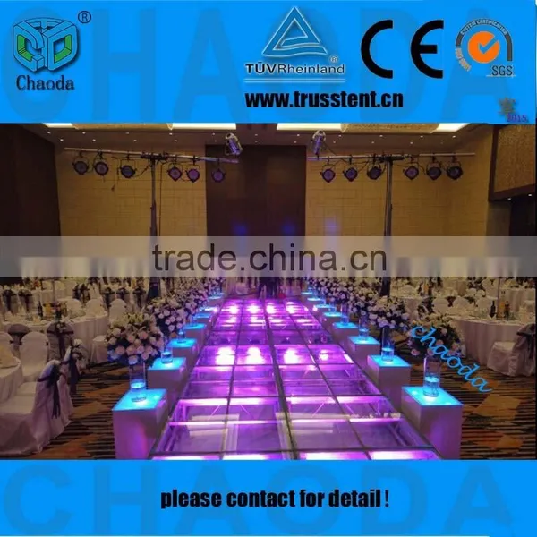 Hot Sale Cheap CE ,SGS, TUV Cetificited 1.22*1.22m or 1.22m*2.44m Aluminum Wedding Party Glass Acrylic Stage Quality Choice photo-6