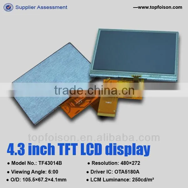 Competitive Price 4.3 Inch 480*272 TFT Lcd Moudle 24bit RGB Interface Touch Screen Panel Quality Choice photo-6