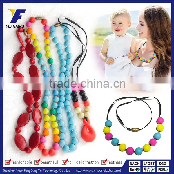 Silicone Bead Designs,silicone Bead Necklace Manufactory,silicone Chew Bead Necklace