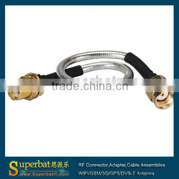 Pigtail RP-SMA Male to SMA Female Semi-Flexible Cable RG402