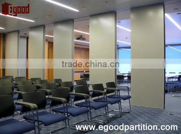sliding soundproof partition to divide a large room