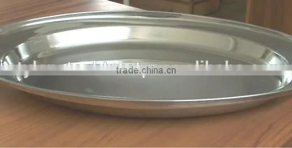 Deep Oval Platter With Stainless Steel