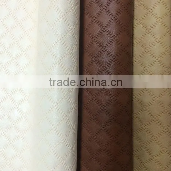 Printed and Embossed PU Women Shoes Leather Material
