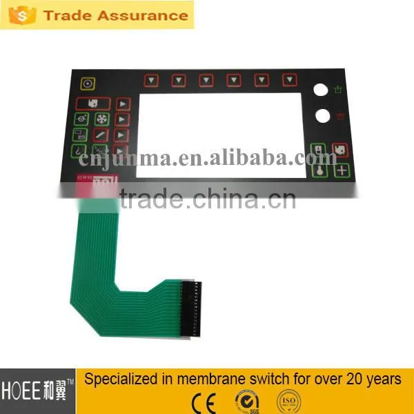 China Custom High Quality Screen Printing Touch Membrane Keypad Switch for Telecommunication Equipment photo-2