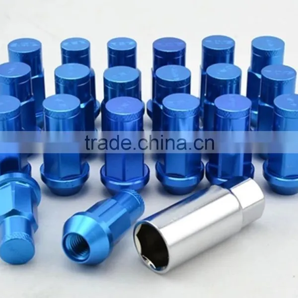 M12x1.5/ M12*1.25 Universal Colored Aluminum Wheel Nut - JBR131