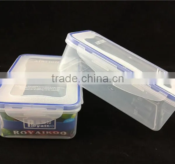 2500ml Clear Plastic Lock Box, Clear Plastic Lunch Bento Boxes photo-5