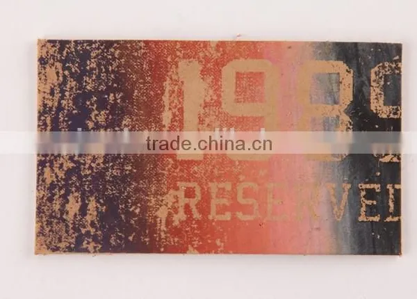 Factory Sale Fashion Metal Leather Label