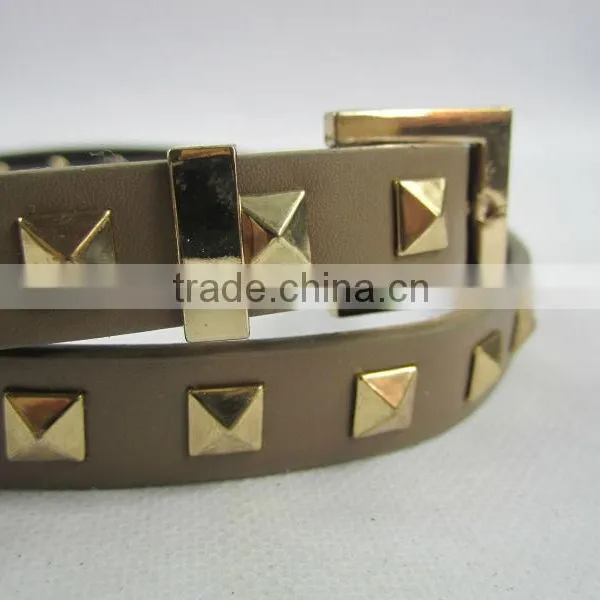 PU Belt Latest Design Metal pu Belt for Girls photo-3