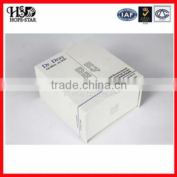 Professional Factory Double Open Type Luxury White Empty Cosmetic Cream Box Packaging Box photo-3
