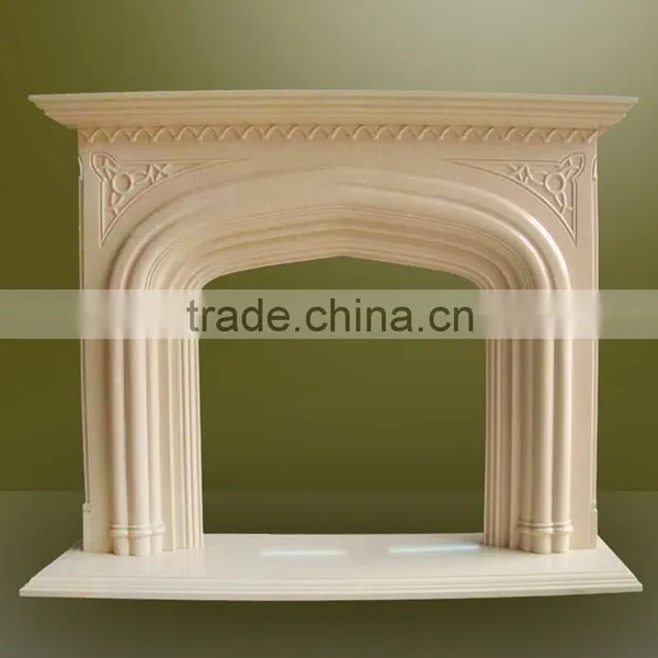 Natural stone fireplace gas fireplace mantel