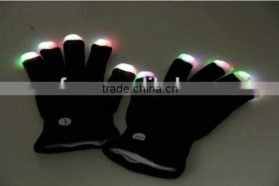High Quality Led Flash Finger Light Glove , Flashig Led Glove ,led Lighting Party Gloves photo-6
