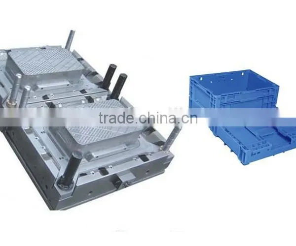 Taizhou New Plastic Folding Container With Lid Mould,Plastic Folding Box Mould photo-4