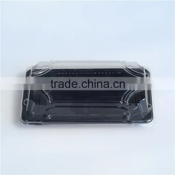 SM1-1101Black Disposable Sushi Containers,Sushi Plastic Container,Sushi Packaging photo-3