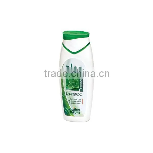 Shampoo Aloe Vera Mild Hair Care With D-Panthenol for All Hair Types - 250ml. Paraben Free. Made in EU. Private Label