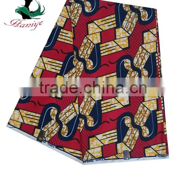 100% Cotton Real Wax Fabric SMRC-10 African Super Wax Print Fabric Wholesale photo-3