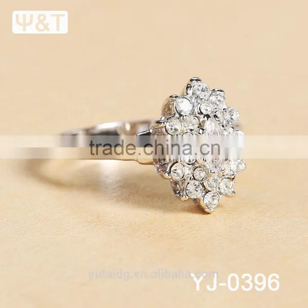 Jingli Jewelry Ladies Diamond Jewelry Flower Shaped Ring (YJ-396) photo-5