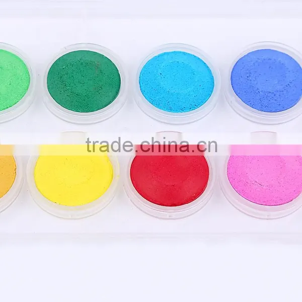 High Quality 12pcs Solid Powder Water Color Cake Airbrush Paint for Kids,tempera Kids Paint Powder Watercolor in Plastic Box photo-6