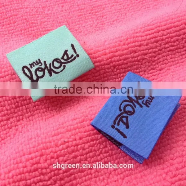 OEM Soft Taffeta Woven Label,sewn on Garment Label photo-6