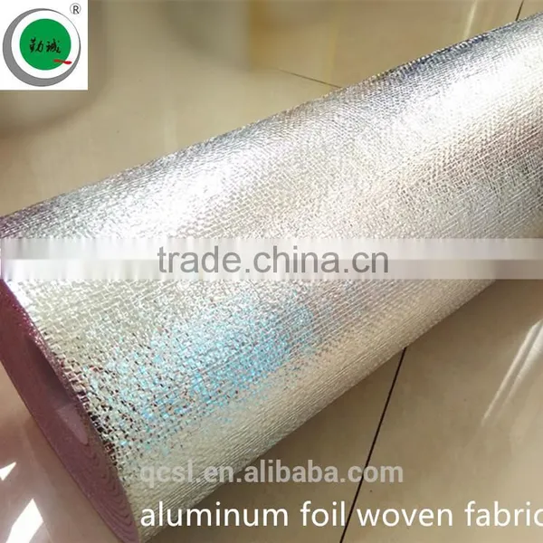 Woven Cloth Radiant Barrier Foil Insulation Fire Resistant Foil Material Woven Fabric Epe Foam Roll photo-2
