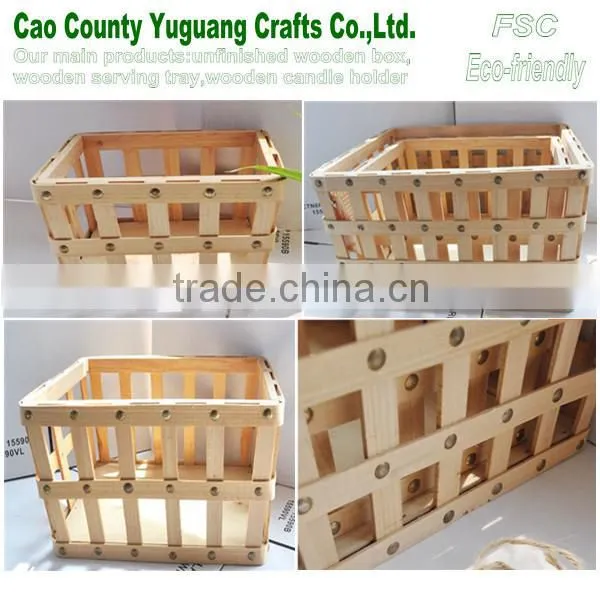 Solid Wooden Crate,timber Wooden Crate,unfinshed Wooden Crate