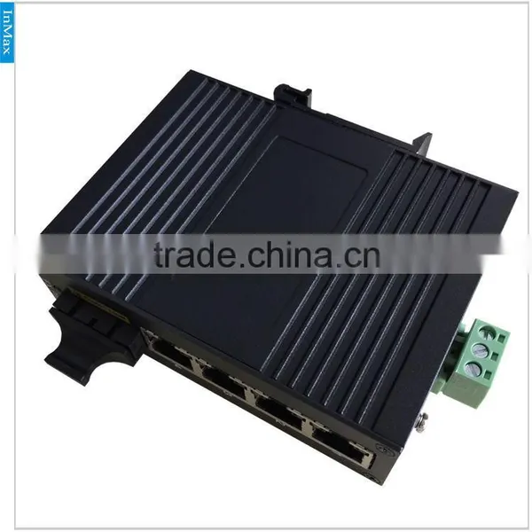 Good Quality 5 Port 1F+4T Industrial Fiber Optical Switch, 4 Ports Fiber Optic Media Converter I305A photo-2