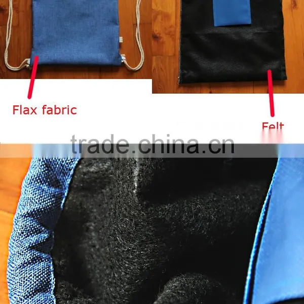 2016 Wholesale High Quality Canvas Drawstring Backpack Bag for Promotion photo-4