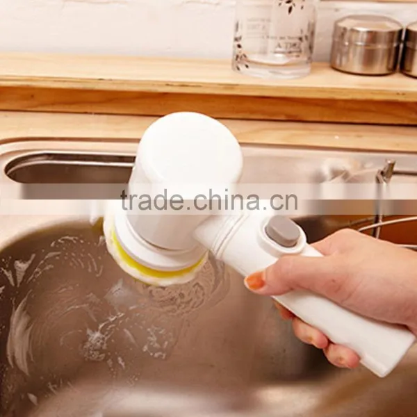 Household Power Scrubber Handheld Battery Powered Scrub Brush photo-3