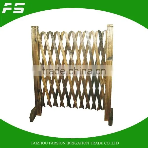 Natural Wooden Decoration Telescopic Garden Fence