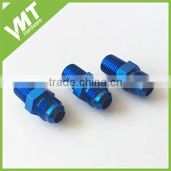 AN-6 AN6 JIC Flare to 1/8NPT Fuel Oil Black Straight Fitting Adapter photo-4
