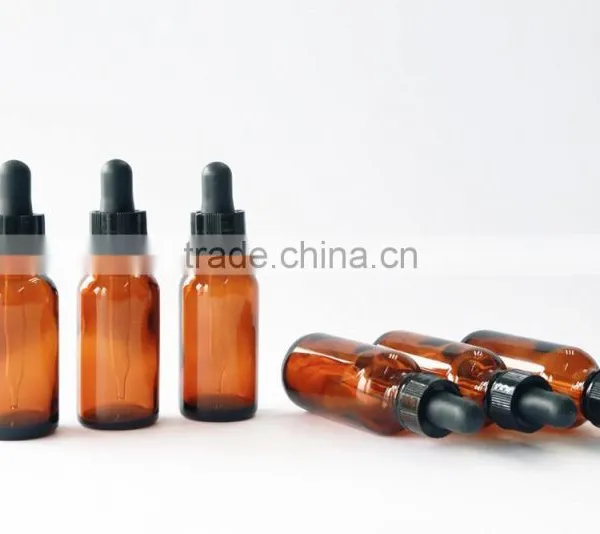 1/2oz,1oz,2oz,4oz,8oz,16oz Amber Glass Bottles Boston Round With Pump photo-3