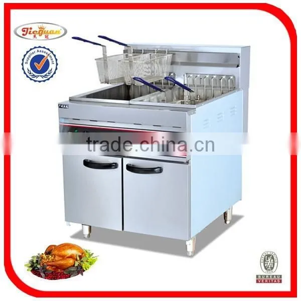 Hot Sale Electric 3-tank Fryer (3-Basket)(Freestanding Type) DF-26-3(0086-13632272289) photo-2