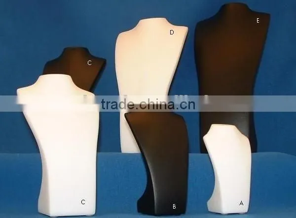 Custom Matt White Resin Jewelry Neck Display Stand Display Sets photo-3