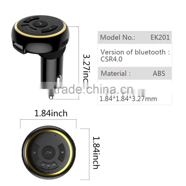 2017 Hot Sale Bluetooth Hands-free 3.5mm Car Receiver Stereo Bluetooth With FM Transmitter photo-4