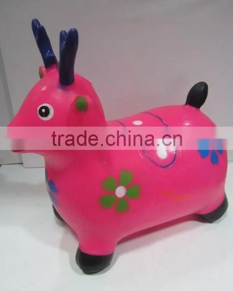 Painted Inflatable Toys for Children Jumping Horse photo-3