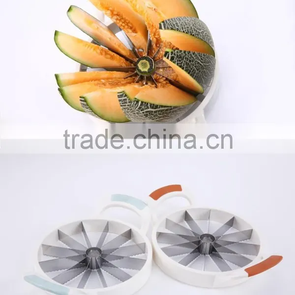 2015 Newest Fruit & Vegetable Tools 12 Slices Stainless Steel Watermelon Slicer Melon Slicers photo-3