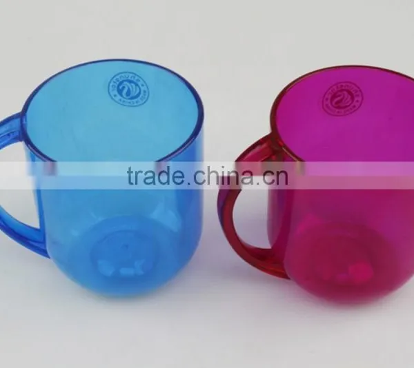 Colorful PS OEM Service Plastic Hard Mug With Handle For Kids photo-3