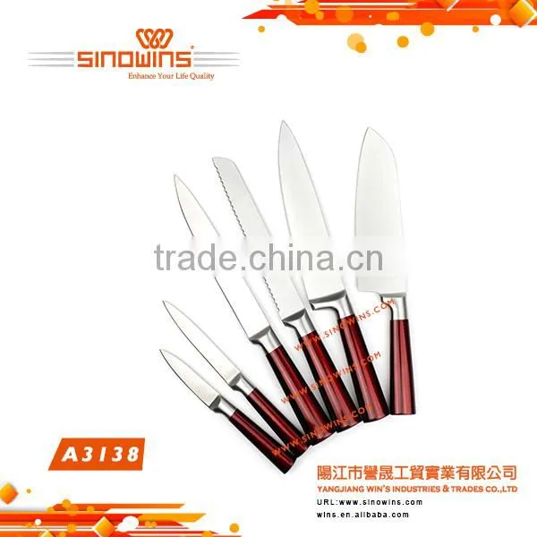 A3023 Cool Design 5pcs Stainless Steel Knife Set With Non-stick Coating photo-6