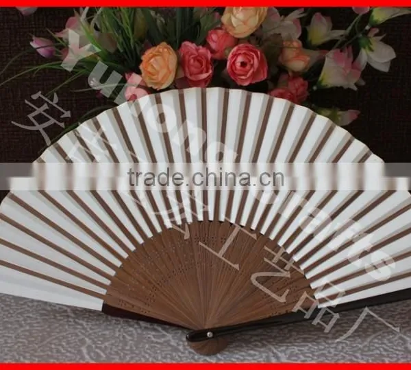 Japanese Style Gold Color Paper Fan Promotional photo-5